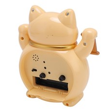 Lucky Cat Clock Accurate Plastic Cute Cartoon Good Lucky Cat Alarm Clock For