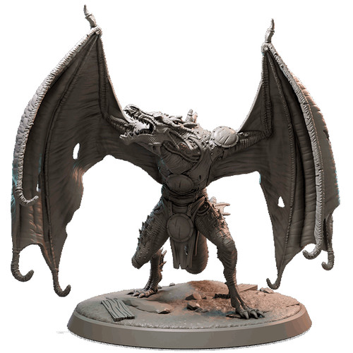 Green wyvern mini 28mm and - d&d,