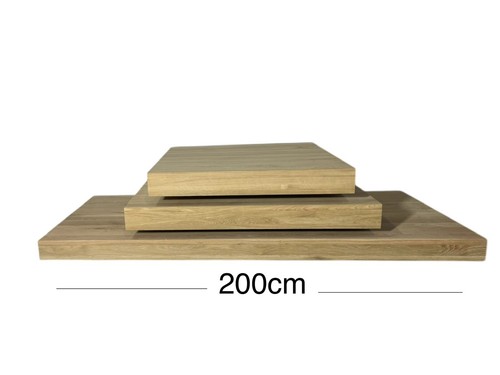 Solid oak floating staircase