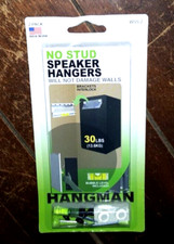 Hangman No Stud Speaker Hangers w/Bubble Level -Holds up to 30lbs- #WSS-2