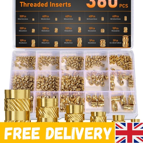 Threaded inserts for plastic - threaded,
