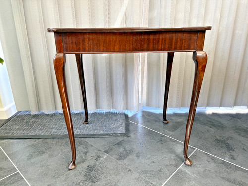Mahogany side card table - mahogany,