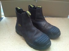 DEWALT "NORRIS" BROWN  INDUSTRIAL SAFETY BOOTS , SIZE 8 - IN GOODISH CONDITION