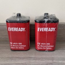 1 x Eveready 6V 4R25 996 Lantern Battery | 0% Mercury-Cadmium | Carbon Zinc | 
