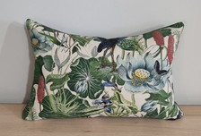 Clarke and Clarke Wedgwood Waterlily Linen Cushion Cover 30x45 cm