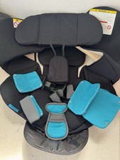 Cybex Sirona Q i size car seat spare seat cover head pad & belt pads Black Blue