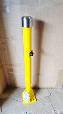 Safety Bollard Steel Bollard Post Yellow Pipe Steel Barrier 36"