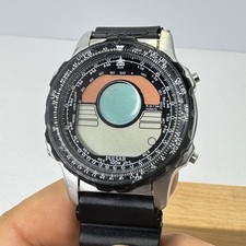 Rare Pulsar W800-6020 Digital Chronograph Pilot Watch - Untested - Needs Batt