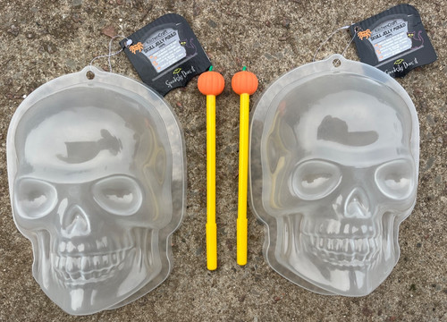 Skull jelly moulds x 5 - skull,