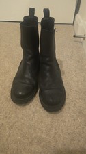 Black Leather Chelsea Boots