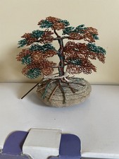 copper wire tree sculpture