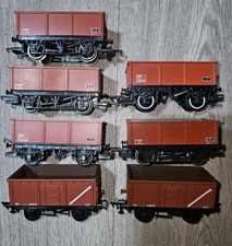 7 x mixed Hornby Coal Mineral Wagon R079 MSV wagons mixed engineers rake wagons