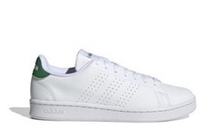Adidas Advantage Trainers Juniors Boys White/Green Size UK 5.5 (Ref97)