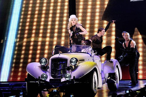 Madonna performs her sticky