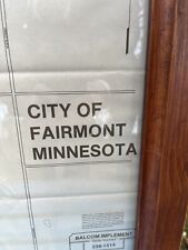 Satellite View Map Of Fairmont Minnesota Framed Belcom 30.5” X 19.75”