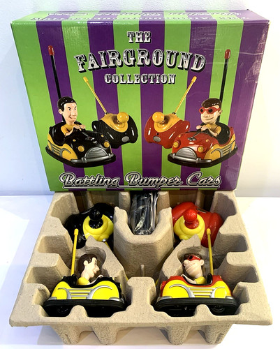 Battling bumper cars - battling,