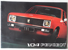 Peugeot 104 Brochure 1973