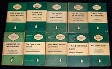 10 x Joblot collection bundle Margery Allingham (vintage Penguin crime 1950/60s)