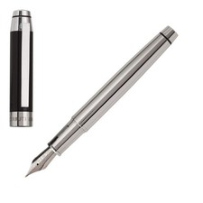 CERRUTI 1881: Fountain Pen HERITAGE Black Pen with subtle metallic accents and b