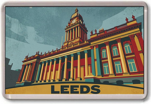 Fridge magnet leeds town - fridge,