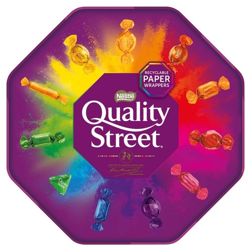 Quality street chocolate - street, tubs