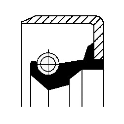 Shaft seal differential for - shaft,