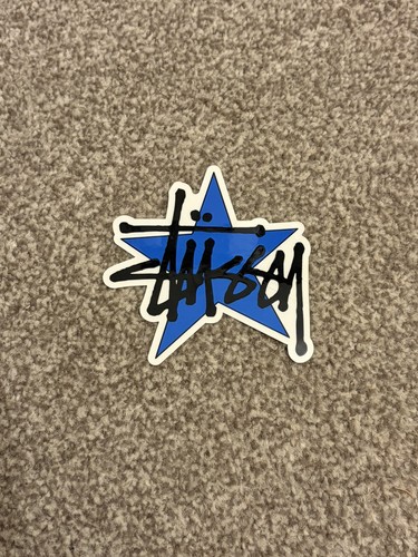 Stussy star sticker - star, blue