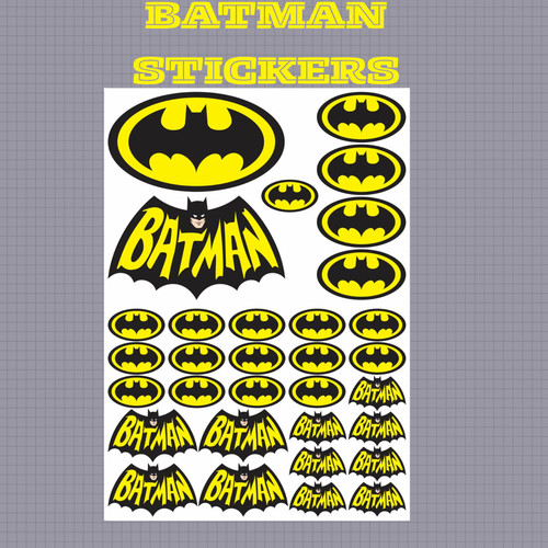 Batman stickers 32 printed - batman,