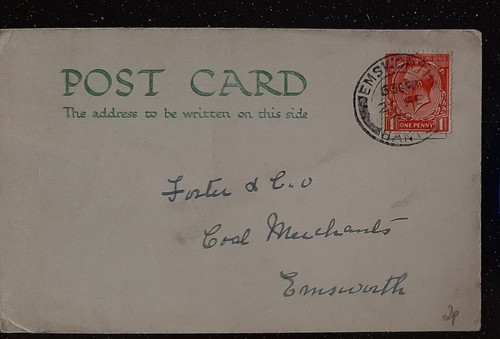 1929 postcard - (gb-6004)gb,