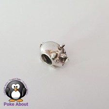 Authentic Pandora Silver original Rhino Rhinoceros Charm 790252 retired rare 