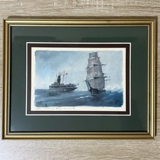 Vintage Seascape Watercolour