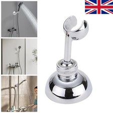 Adjustable Shower Head Wall Mounted Holder Metal Chrome Bathroom Bracket Clip