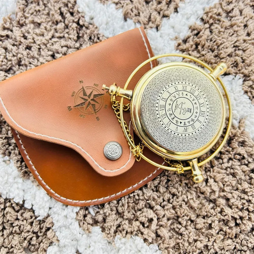 Personalized brass compass - personalized,