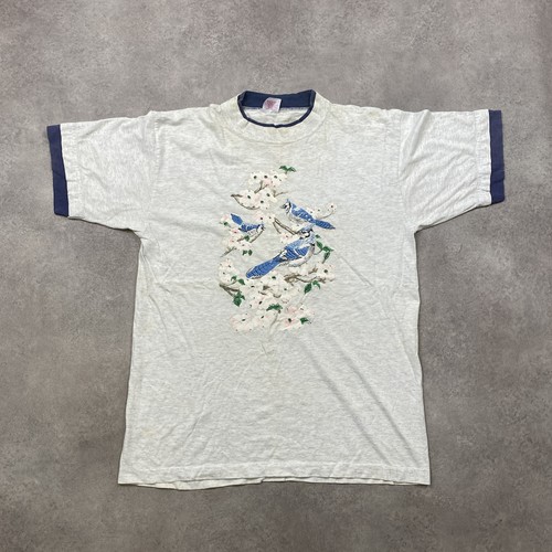 Blue jay bird ringer - jay, t-shirt