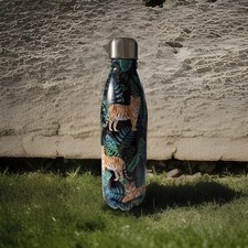 Dectroctive Stainless Steel Water Bottle – Tiger Design – 500ml – Leakproof