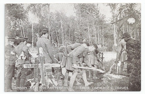 Military postcard london - military, postcard: