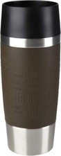 Emsa Travel Mug insulated drinking cup Quick Press closure, 360 ml Brown 513360