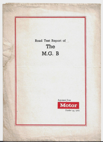 Mgb roadster road test - mg,