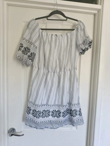 Boohoo white black boho off - boohoo,