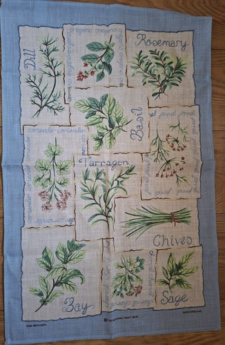 Vintage tea towel irish linen - irish,