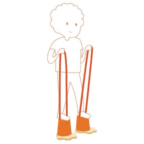 Kids wooden stilts - wooden, outdoor
