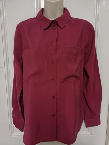 Hush oversized maroon shirt - oversized,