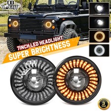 PAIR 7" LED BLACK Headlights