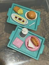 Barbie / Sindy Food Trays X2