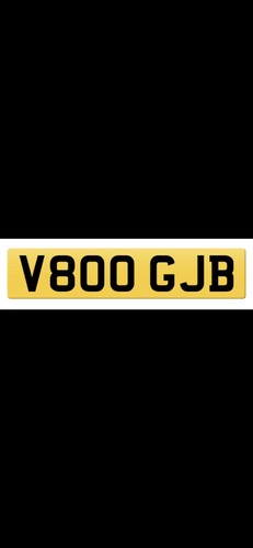 V800 gjb private number plate - number,