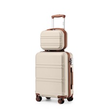 Beige Small 4 Wheels Hard