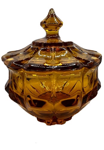 Vintage fenton valencia amber - vintage,