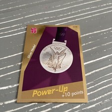 PANINI RARE 2012 OLYMPIC GAMES FOIL SILVER MEDAL TRADING CARD NUMBER 349