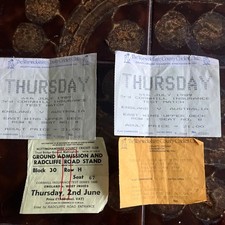 England Test Cricket Tickets 80’s X4