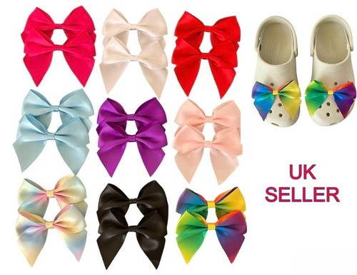 Pair large satin bow - pair,